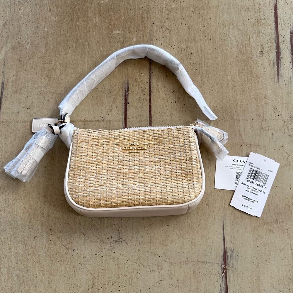 Coach Nolita 15 straw-chalk-multi